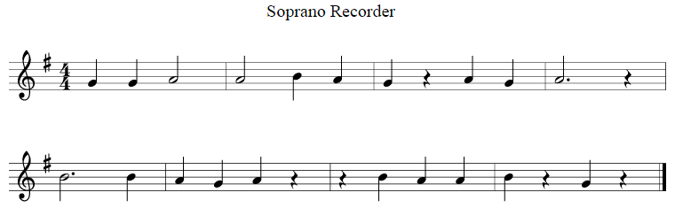 audionote recorder examples